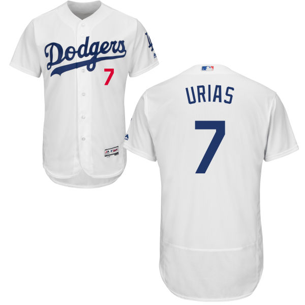 Dodgers #7 Julio Urias White Flexbase Authentic Collection Stitched MLB Jersey